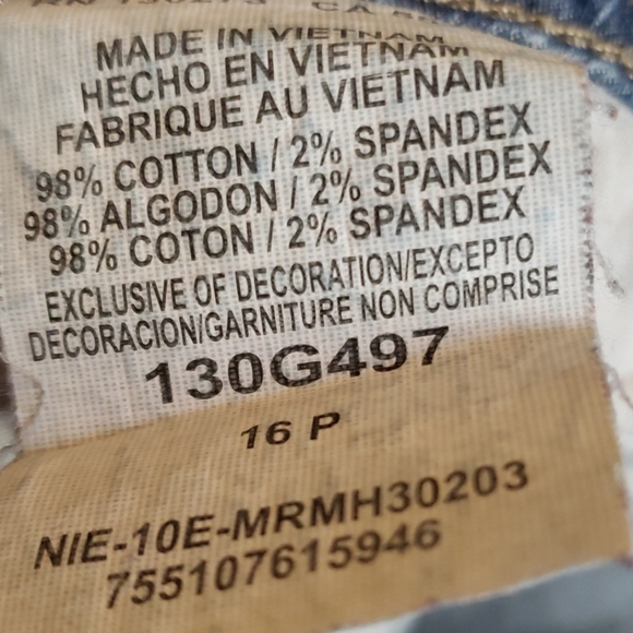 👖Lee Riders, Classic Denim Bootcut Jeans Size 16P - Picture 6 of 6